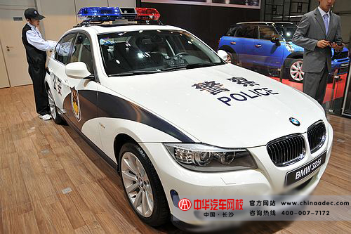 成都國際車展上的寶馬警車